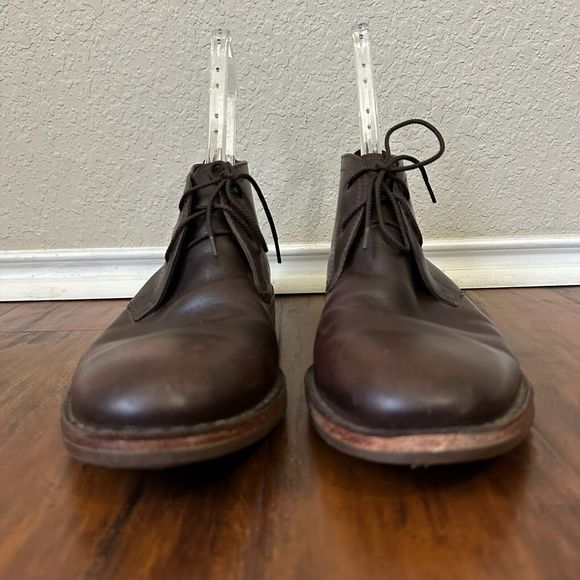 TRASK Brady Lace Up Chukka Boots in Espresso Leather main image 9
